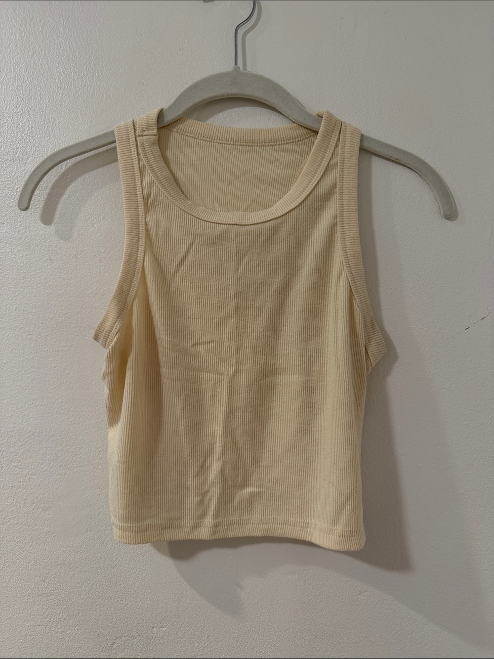Ribbed Tank Top - Cream